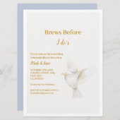 Invitation Mariage ADELLE Simple Dusk Blue Couple (Devant / Derrière)