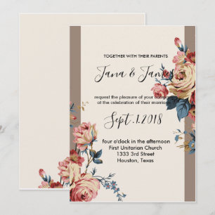 Invitation mariage adoré