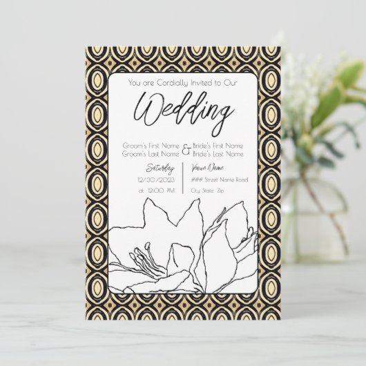 Invitation Mariage africain (Debout devant)