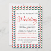 INVITATION MARIAGE AFRIQUE DU SUD (Devant)