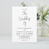 Invitation Mariage agréable et simple (Debout devant)