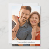 Invitation Mariage agricole italien Enregistrer la date (Dos)