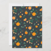 Invitation Mariage Agrumes Bloom Oranges et Botaniques (Dos)