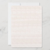 Invitation Mariage Aigrette Blanche sur les Dunes (Dos)