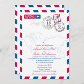 Invitation Mariage Airmail Allemagne (Devant / Derrière)