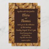 Invitation Mariage alimentaire indien Snack Rice Fritters (Devant / Derrière)