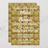 Invitation Mariage alimentaire sucré indien Laddu (Devant / Derrière)