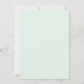 Invitation Mariage Alluring de Succulentes Vert Menthe (Dos)