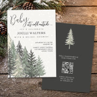 Mariage alpin chic arbres hivernaux Enterrement de