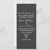 Invitation Mariage alternatif de noeud violet céleste (Dos)