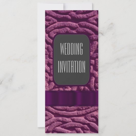 Invitation Mariage alternatif de noeud violet céleste (Devant)