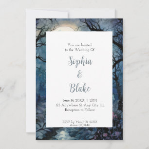 Invitation Mariage Alternatif sous la Pleine Lune avec Branch