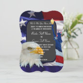 Invitation Mariage américain patriotique (Debout devant)