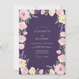 Invitation Mariage Améthyste Fleur de Douceur