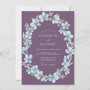 Invitation Mariage Améthyste Ice Blossom
