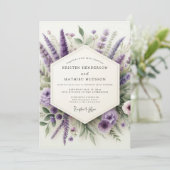 Invitation Mariage Améthyste Meadowland (Debout devant)