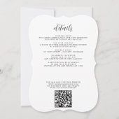 Invitation Mariage Amour de Feu de Camp (Dos)
