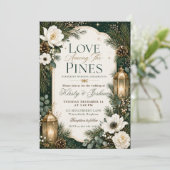 Invitation Mariage Amour Parmi les Pins (Debout devant)