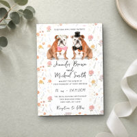Mariage Amoureux des Chiens Bouledogues Anglais