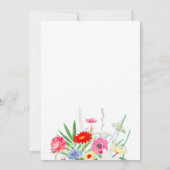 Invitation Mariage Amoureux Sauvage (Dos)