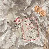 Invitation Mariage amusant à main dessiné Whimsical Retro