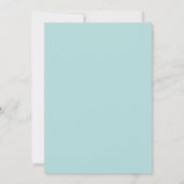 Invitation Mariage Anémone Aqua Abricot (Dos)
