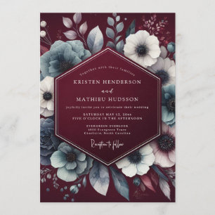 Invitation Mariage Anémone Ardent