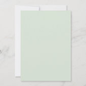 Invitation Mariage Anémone Corail Menthe (Dos)