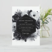 Invitation Mariage Anémone Grise et Maussade (Debout devant)