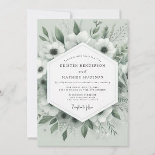 Invitation Mariage Anémone Murmurante de Sauge
