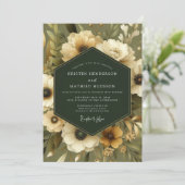 Invitation Mariage Anémone Olive Moody (Debout devant)