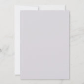 Invitation Mariage Anémone Pervenche Poussiéreuse (Dos)