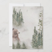Invitation Mariage Animaux de la Forêt de Campagne (Dos)