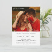 Invitation Mariage Animé moderne avec minimaliste photo (Debout devant)