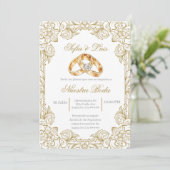 Invitation Mariage anneau Mariage espagnol (Debout devant)
