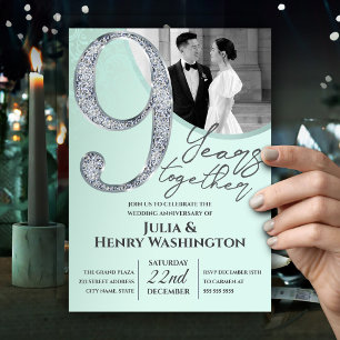 Invitation Mariage Anniversaire Calligraphie Diamant