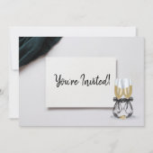Invitation Mariage Anniversaire Champagne Anniversaire Invita (Devant)