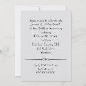 Invitation Mariage Anniversaire Champagne Anniversaire Invita (Dos)