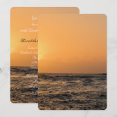 Invitation Mariage Anniversaire Coucher de soleil de Kauai (Devant / Derrière)