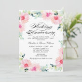 Invitation Mariage Anniversaire Floral Aquarelle de Printemps (Debout devant)
