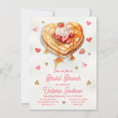 Invitation Mariage Anniversaire Pancake Heart Brunch (Devant)