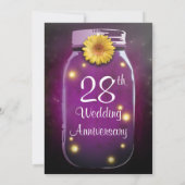 Invitation Mariage Anniversaire Pot Mason Rustique (Dos)