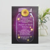 Invitation Mariage Anniversaire Rustique Pot de Maçon (Debout devant)