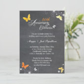 Invitation Mariage Anniversaire Tableau Noir Vintage (Debout devant)