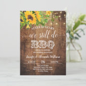 Invitation Mariage Anniversaire Tournesols Nous Faisons Toujo (Debout devant)