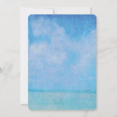 Invitation mariage anniversaire voilier et phare océanique (Dos)