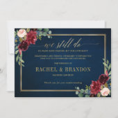 Invitation Mariage annulé note des plans de modification diff (Devant)