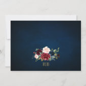 Invitation Mariage annulé note des plans de modification diff (Dos)