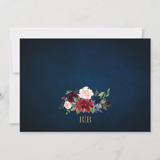 Invitation Mariage annulé note des plans de modification diff (Dos)