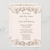 Invitation Mariage antique (Devant / Derrière)